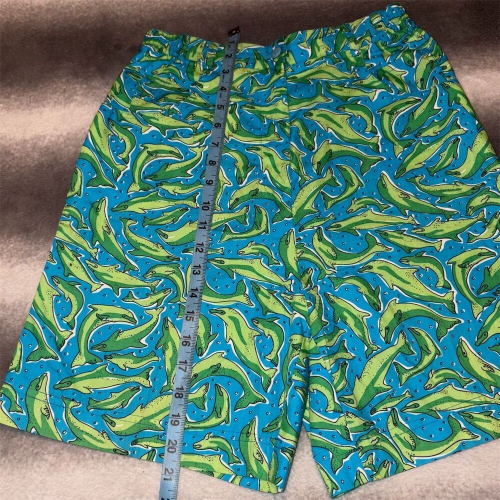 Lilly Pulitzer Vintage White Label Dolphin Print Bermuda Shorts 10 - Picture 4 of 9